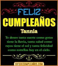 GIF Frases de Cumpleaños Tannia